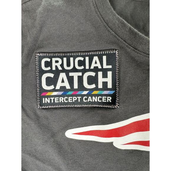 New England Patriots Crucial Catch Gray T-Shirt Women's Size Large - Picture 2 of 7